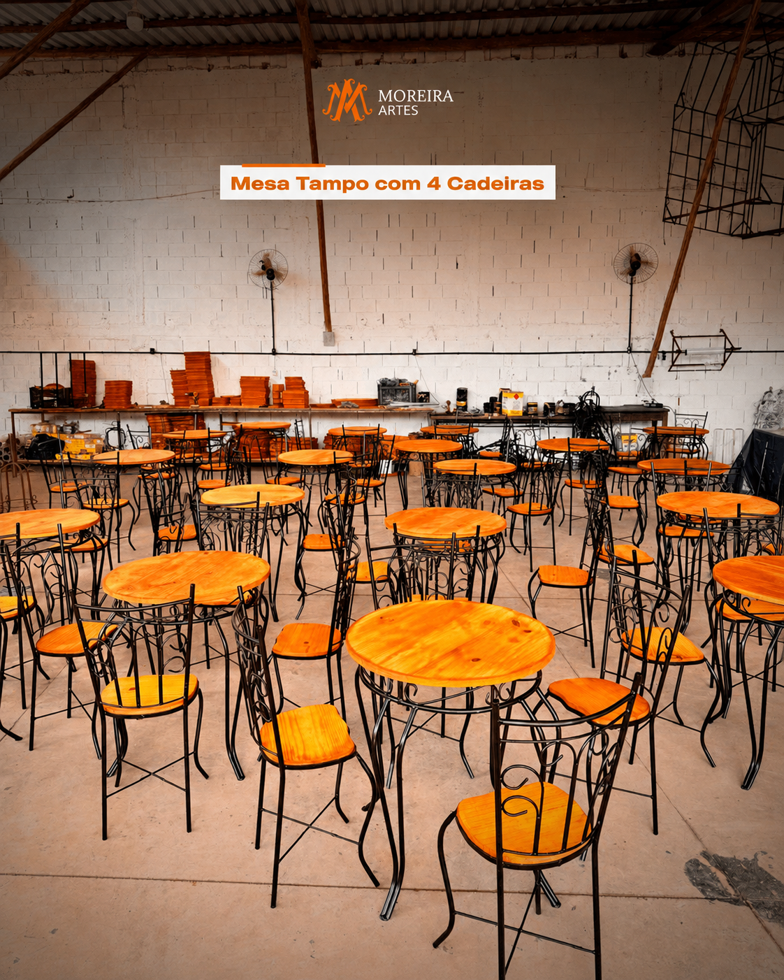 Fábrica Moreira Artes em Prados–MG produzindo mobília personalizada